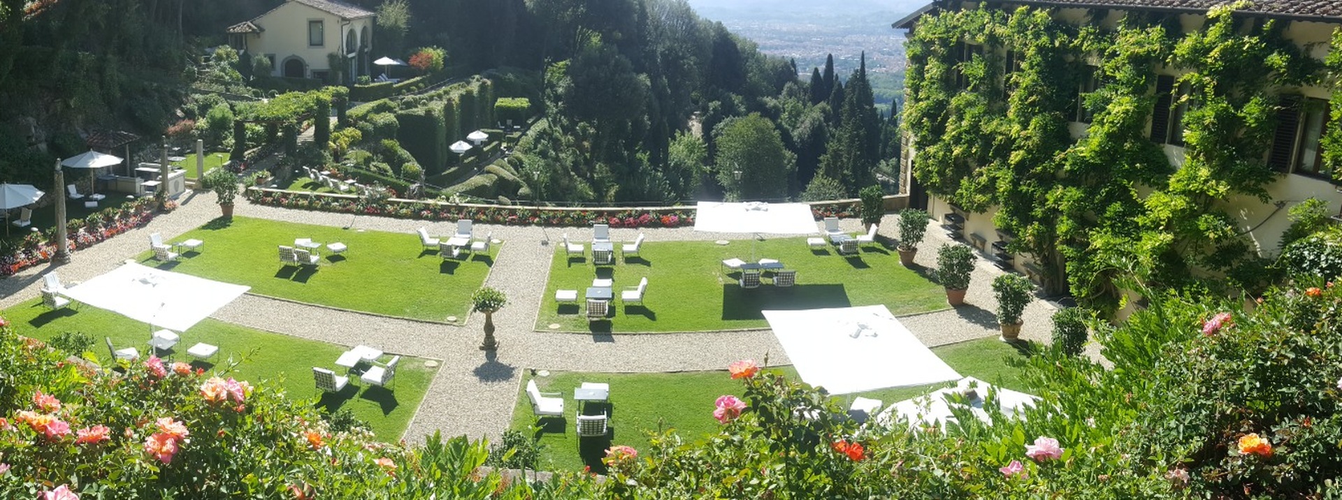 Villa San Michele garden in Florence by Frontera Gardens